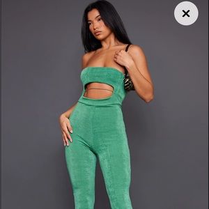 Slinky green jumpsuit